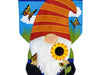 Sunflower Gnome Burlap Banner Flag