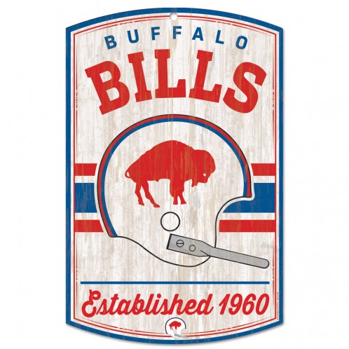 11"x17" Buffalo Bills Retro Wood Sign