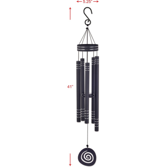 Black Wind Chime 41"
