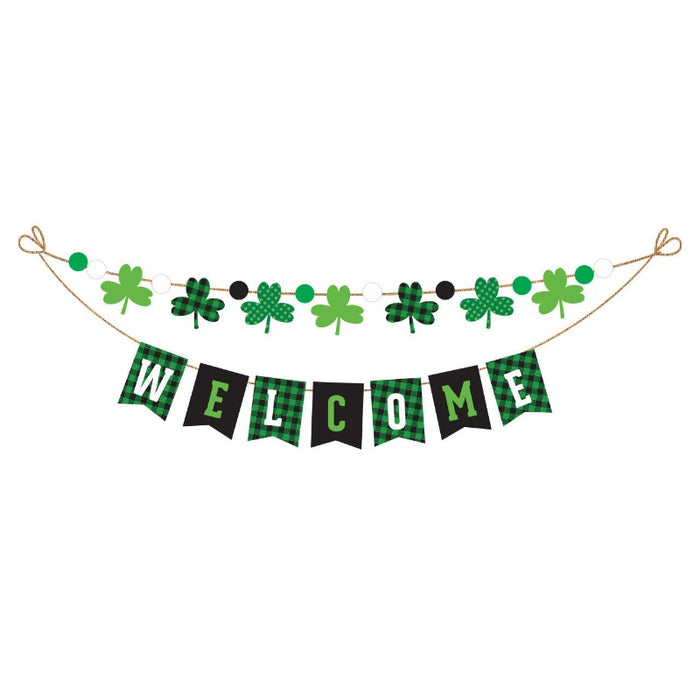 St. Patrick's Day Burlap String Banner