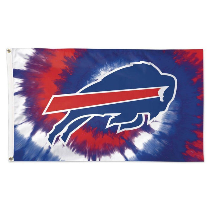 3x5' buffalo bills red, white, and blue tie dye flag