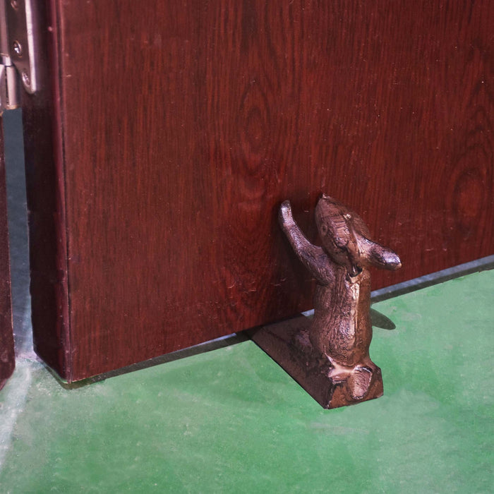 Antique Brown Mouse Door Stopper