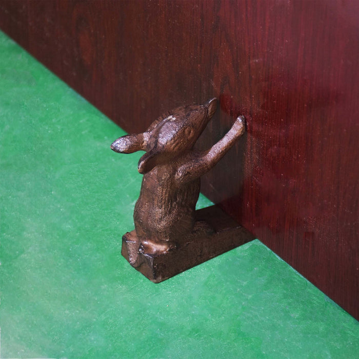 Antique Brown Mouse Door Stopper