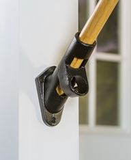 1" Dual Angle Black Cast Iron Bracket
