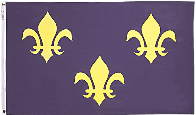 3'x5' French Fleur De Lis Nylon Flag
