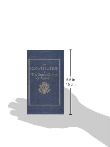 Constitution of the United States (Blue Cover) is 6.6in x 4.3in