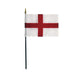 4x6" St George Cross Stick Flag