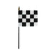 4x6" Checkered Race Stick Flag