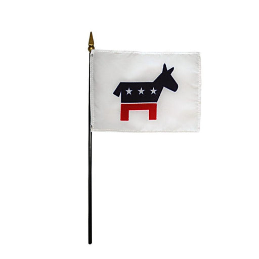 4x6" Democrat Stick Flag