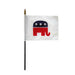 4x6" Republican Stick Flag