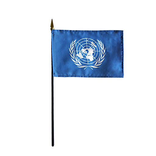 4x6" United Nations Stick Flag