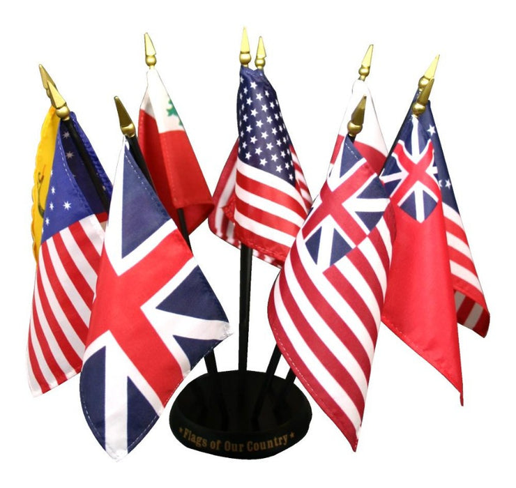 4x6" Miniature Flags of Our Country Set