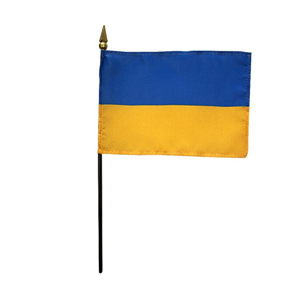 4x6" Ukraine Stick Flag