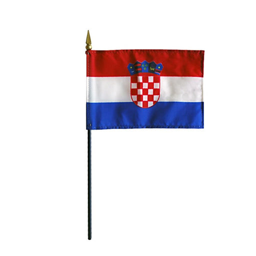 4x6" Croatia Stick Flag