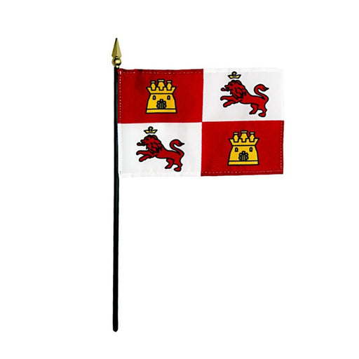 4x6" Lions and Castles Stick Flag