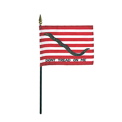 4x6" First Navy Jack 1775 Stick Flag