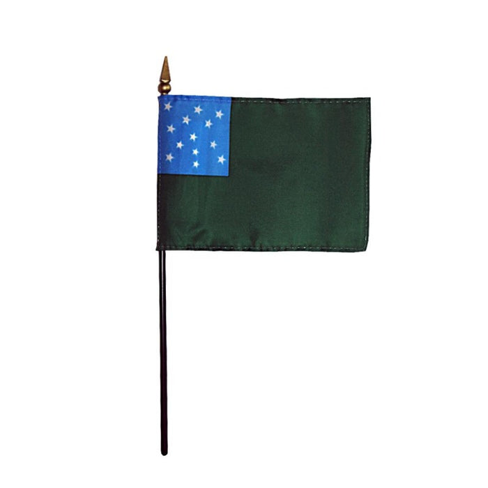 4x6" Green Mountain Boys 1775 Stick Flag