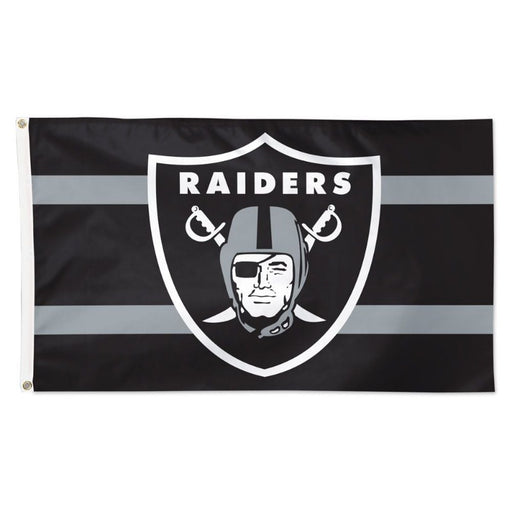 3x5' NFL Las Vegas Raiders Horizontal Stripes Polyester Flag