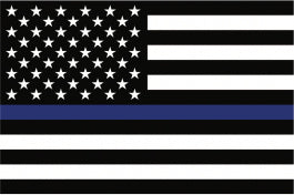 Thin Blue Line Police Support Magnet