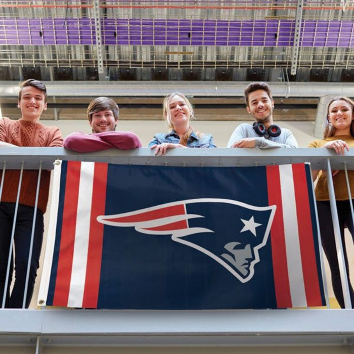 3x5' New England Patriots Stripes Polyester Flag