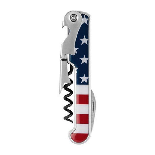 stainless steel American Flag Corkscrew