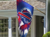 Buffalo Bills Tie Dye Banner Flag outside