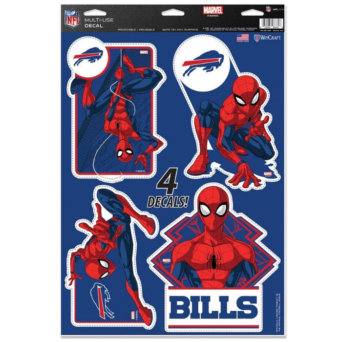 Buffalo Bills Spider-Man Decal Pack