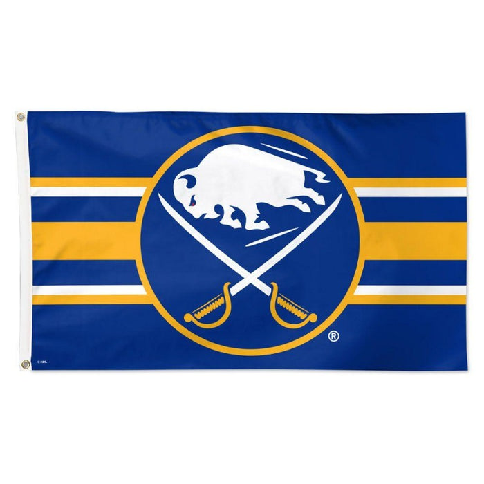 3x5' Buffalo Sabres Horizontal Stripes Polyester Flag