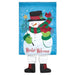 Winter Welcome Snowman Crazy Legs Garden Flag