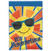 Sun It's Summertime Applique Banner Flag