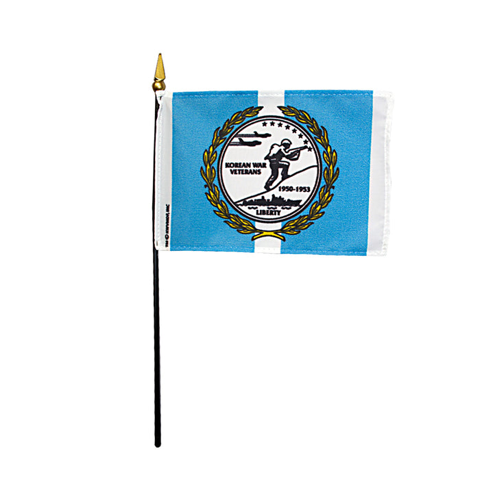4x6" Korean War Veterans Stick Flag