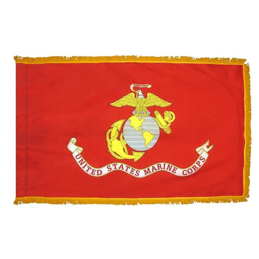 3x5 ft US Marine Corps Indoor/Parade Flag with Fringe