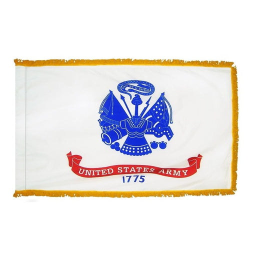3x5 ft US Army Indoor/Parade Flag with Fringe