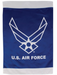 US Air Force Wings Lustre Banner Flag