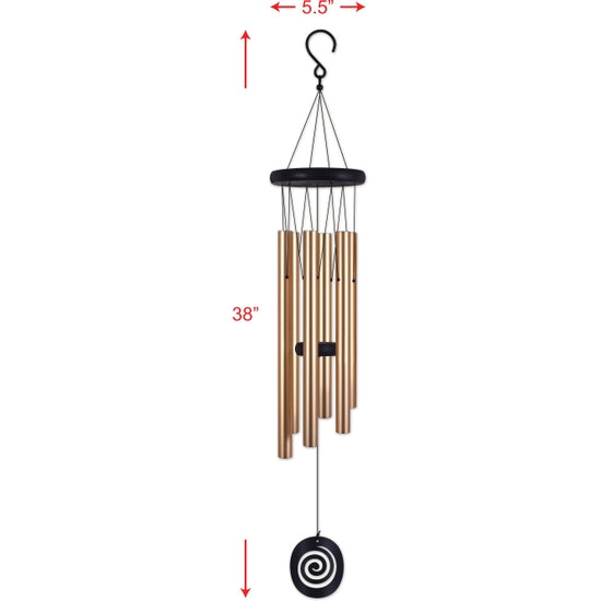 Gold Wind Chime 38"