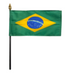 8x12" Brazil Stick Flag