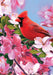 Cardinal Flowers Banner Flag