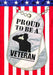 Proud to Be a Veteran Dog Tag Garden Flag