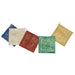 flag string with the golden wind horse and tibetan text