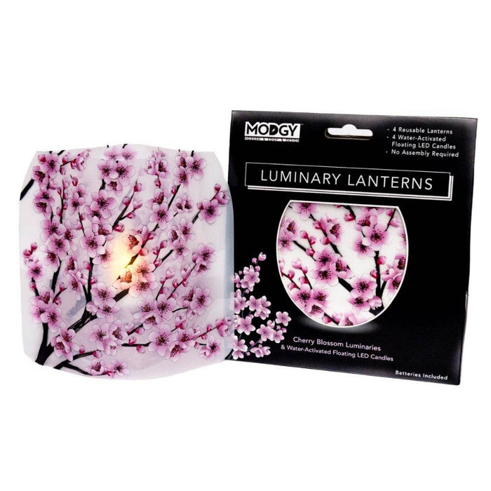 Cherry Blossom Expandable Luminary Lantern