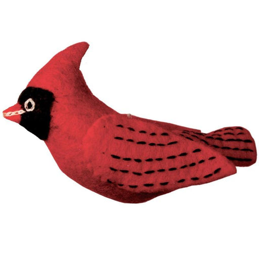 Cardinal Wild Woolies Bird Ornament