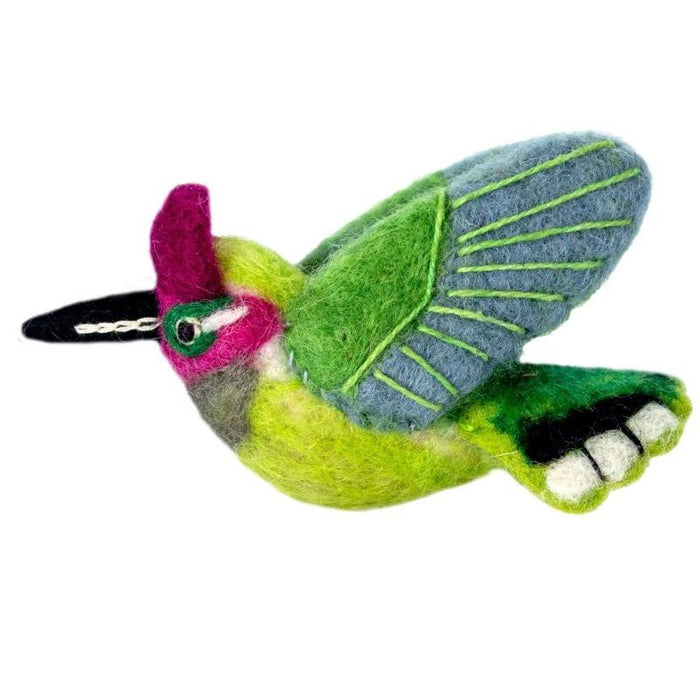 Anna's Hummingbird Wild Woolies Bird Ornament