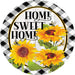 Sunflower Check Stepping Stone