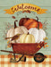 Pumpkin Wheelbarrow Garden Flag