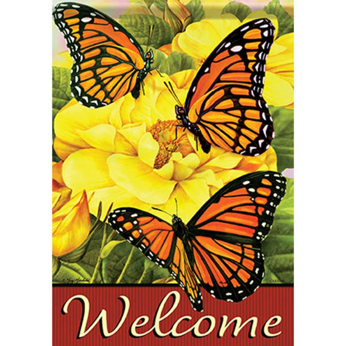 Bright Monarchs Garden Flag