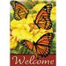Bright Monarchs Garden Flag