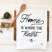 Home Is Where the Heart Is Buffalo Tea Towel