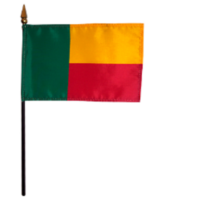 4x6" Benin Stick Flag