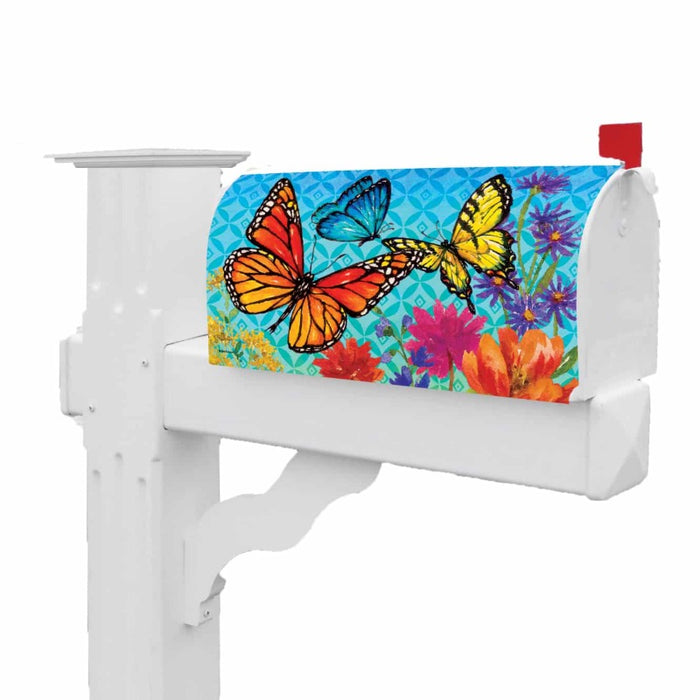 Butterflies & Wildflowers Mailbox Cover