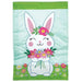 Easter Bunny Applique Garden Flag